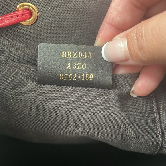 FENDI Drawstring Flap Backpack Leather with Zucca Embossed Detail - Picture 7 of 12